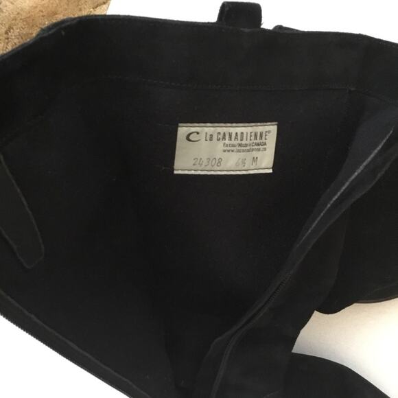 C la Canadienne Black Suede Boots - Picture 9 of 9